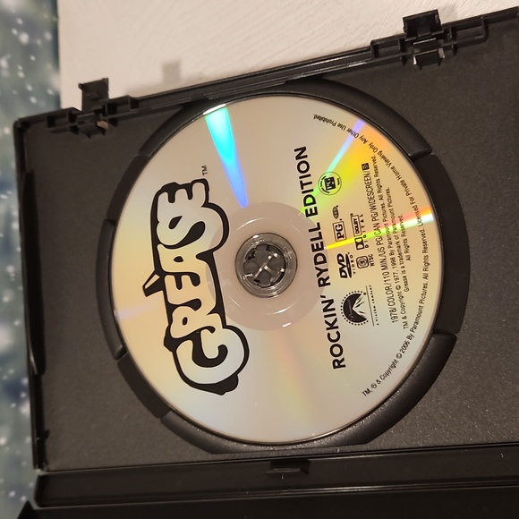 GREASE faux T Birds black leather jacket DVD  Rockin' Rydell Edition EUC - Picture 4 of 8